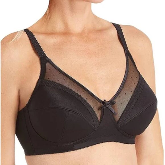 NEW Royce Lingerie Wirefree Charlotte Unlined Bralette Lace Soft Cup Bra 38DD - Picture 1 of 2